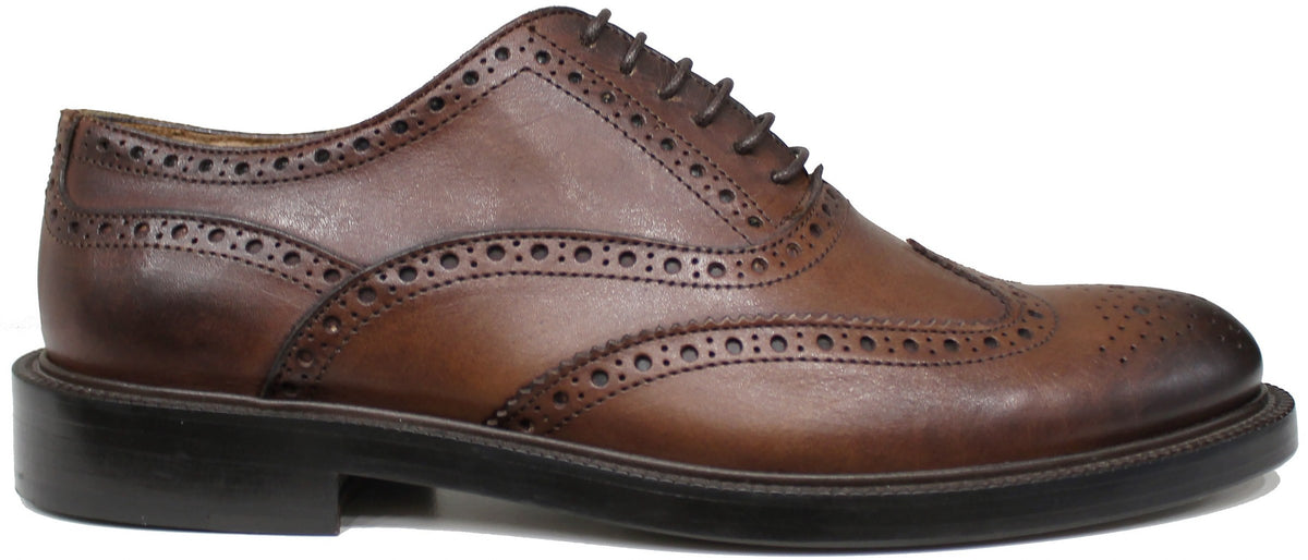 Scarpe Oxford Uomo Suola In Cuoio OXFORD UOMO RICAMATA PELLE