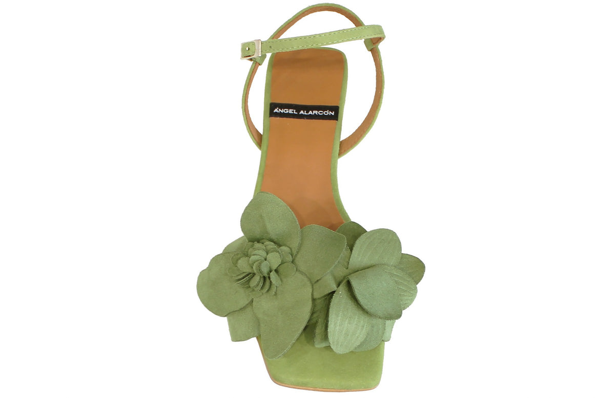 Sandali Donna Falco Safari Verde 38: In Tessuto Elasticizzato, Con Strappo, Suola In Gomma Antiscivolo