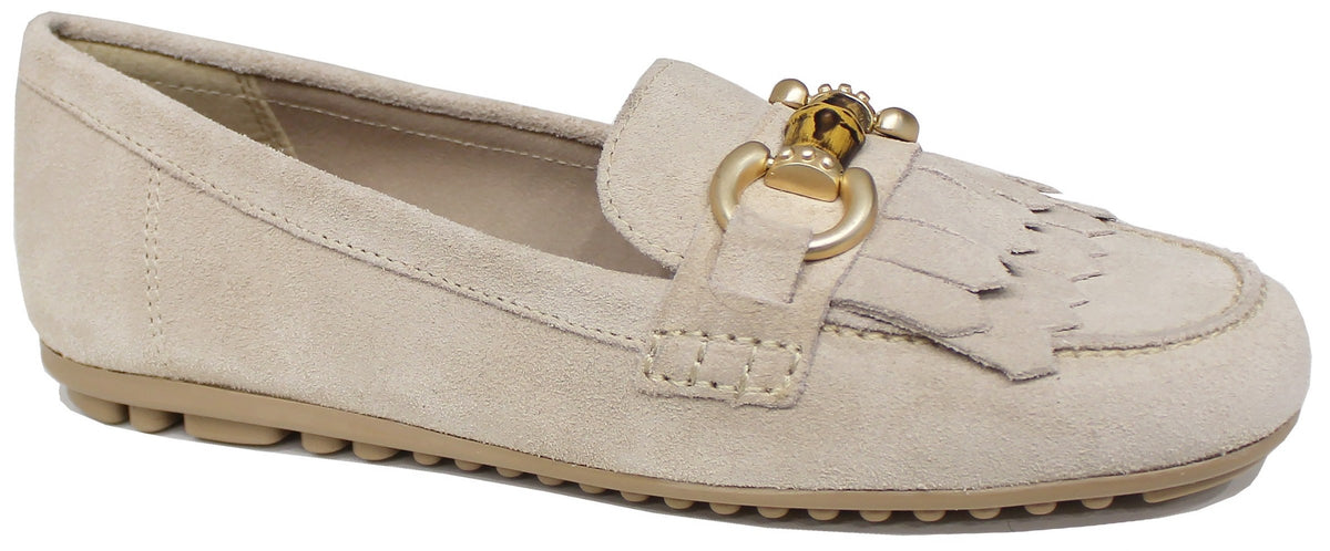 Mocassino Donna Born Belmont In Pelle Pieno Fiore – Scarpa Slip-on Con Suola In Gomma, Comoda - 2
