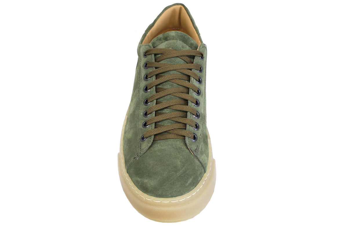 SNEAKER UOMO ACS CAMOSCIO VERDE SUOLA NOCCIOLA| ACS Calzature