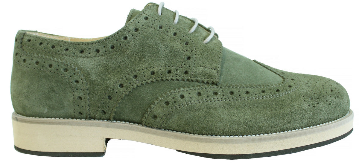 ACS DERBY UOMO CAMOSCIO VERDE| ACS Calzature Italiane