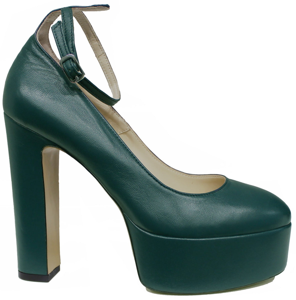 DECOLTE' CON PLATEAU PELLE OTTANIO| ACS Calzature Italiane