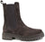scarpe donna di tendenza stivaletti beatles marroni testa di moro in camoscio con elastico laterale e cerniera in vera pelle marchio crown beatles nc18+zip chelsea boots stile casual eleganti sportivi con punta rotonda suola carrarmato flessibile calzature artigianali online 100% made in italy comode con negozio a civitanova marche collezione moda spedizioni in tutta Italia pagamento alla consegna