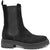 scarpe donna di tendenza stivaletti beatles neri in camoscio con elastico laterale e cerniera in vera pelle marchio crown beatles nc18+zip chelsea boots stile casual eleganti sportivi con punta rotonda suola carrarmato flessibile calzature artigianali online 100% made in italy comode con negozio a civitanova marche collezione moda spedizioni in tutta Italia pagamento alla consegna