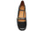 vista frontale dall'alto scarpe donna di tendenza decoltè nere stile mary jane con punta quadrata e tacco largo cinturino fibbia dorata marchio angel alarcon 25526 calzature artigianali online comode con negozio a civitanova marche collezione moda spedizioni in tutta Italia pagamento alla consegna