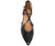 vista frontale dall'alto scarpe donna di tendenza decoltè nere tacco basso eleganti a punta in vera pelle con cinturino incrociato marchio angel alarcon 25536 calzature artigianali online comode con negozio a civitanova marche collezione moda spedizioni in tutta Italia pagamento alla consegna
