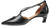 vista laterale scarpe donna di tendenza decoltè nere tacco basso eleganti a punta in vera pelle con cinturino incrociato marchio angel alarcon 25536 calzature artigianali online comode con negozio a civitanova marche collezione moda spedizioni in tutta Italia pagamento alla consegna