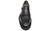 vista frontale dall'alto scarpe uomo eleganti di tendenza doppia fibbia nera in vera pelle con suola carrarmato super leggera extralight modello guido ferri 6585 calzature artigianali online 100% made in italy negozio a civitanova marche collezione moda soletta morbida estraibile per plantare spedizioni in tutta Italia pagamento alla consegna 