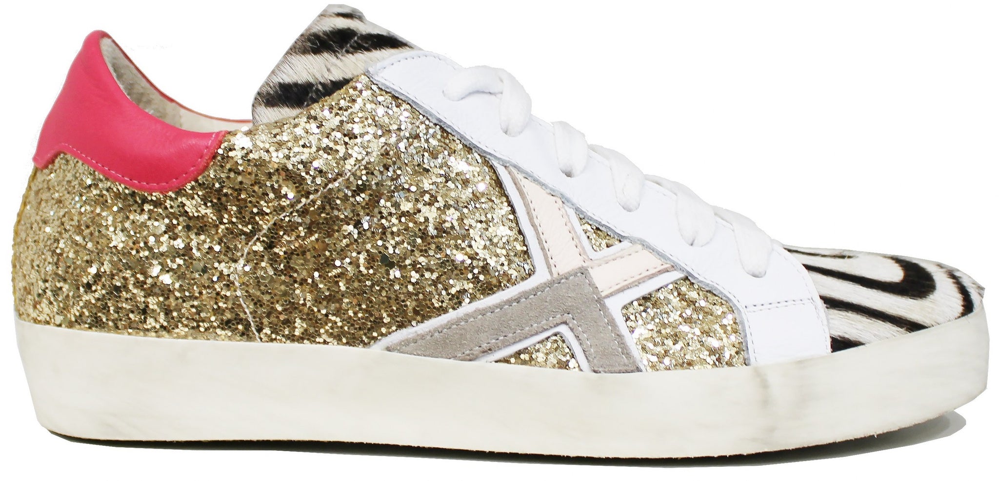 Glitter Sneakers Alte Ragazza Ginnastica Scarpa Sportiva Elegante