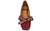 vista frontale scarpe donna di tendenza ballerine bordò lucide eleganti a punta quadrata in vera pelle con fiocco e occhielli metallici argento marchio angel alarcon 25504 stile casual per ufficio con suola bassa flessibile e tacco quadrato calzature artigianali online comode con negozio a civitanova marche collezione moda spedizioni in tutta Italia pagamento alla consegna