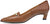 vista laterale scarpe donna di tendenza decoltè a punta cuoio stile mocassino eleganti con tacco comodo e morsetto dorato marchio angel alarcon 25535 calzature artigianali online comode con negozio a civitanova marche collezione moda spedizioni in tutta Italia pagamento alla consegna