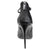 vista posteriore scarpe donna di tendenza decoltè tronchetti a punta neri tacco alto a spillo eleganti in vera pelle con cinturino regolabile e cerniera marchio Gianmarco F. A0160 calzature artigianali Made in Italy online con negozio a civitanova marche collezione moda spedizioni in tutta Italia pagamento alla consegna