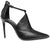scarpe donna di tendenza decoltè tronchetti a punta neri tacco alto a spillo eleganti in vera pelle con cinturino regolabile e cerniera marchio Gianmarco F. A0160 calzature artigianali Made in Italy online con negozio a civitanova marche collezione moda spedizioni in tutta Italia pagamento alla consegna