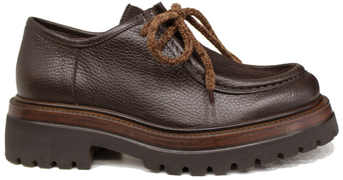 scarpe donna di tendenza ingegnere marroni testa di moro in vera pelle martellata con suola alta carrarmato marchio crown paraboot ciniglia stile casual eleganti sportivi con punta rotonda calzature artigianali online 100% made in italy comode con negozio a civitanova marche collezione moda spedizioni in tutta Italia pagamento alla consegna