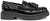scarpe donna di tendenza mocassini neri lucidi con suola alta zeppa in vera pelle marchio crown fiocco naplak con nappine campanelle suola stile casual eleganti sportivi con punta rotonda calzature artigianali online 100% made in italy comode con negozio a civitanova marche collezione moda spedizioni in tutta Italia pagamento alla consegna