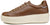 vista laterale scarpe donna di tendenza sneaker eleganti sportive cuoio marroncine in vera pelle con suola beige leggera alta e rialzata marchio crown new marina tpc stile casual con dettagli oro e punta rotonda calzature artigianali online 100% made in italy comode con negozio a civitanova marche collezione moda spedizioni in tutta Italia pagamento alla consegna