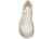 vista frontale scarpe donna sneaker di tendenza casual eleganti sportive crown new marina in vera pelle greige beige panna con tallone dorato suola alta leggera calzature artigianali online 100% made in italy negozio a civitanova marche collezione moda soletta morbida estraibile per plantare spedizione in tutta Italia pagamento alla consegna
