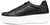 vista laterale scarpe donna di tendenza sneaker eleganti sportive nere in vera pelle con suola leggera alta e rialzata marchio crown new marina tpc stile casual con dettagli argento e punta rotonda calzature artigianali online 100% made in italy comode con negozio a civitanova marche collezione moda spedizioni in tutta Italia pagamento alla consegna