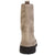 vista posteriore scarpe donna di tendenza stivaletti anfibi beige grigio sabbia in camoscio vera pelle marchio crown 47 new zip gigante nabuk con cerniera nera grande stile casual eleganti sportivi con punta rotonda suola carrarmato comoda e flessibile calzature artigianali online 100% made in italy comode con negozio a civitanova marche collezione moda spedizioni in tutta Italia pagamento alla consegna