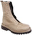 scarpe donna di tendenza stivaletti anfibi beige grigio sabbia in camoscio vera pelle marchio crown 47 new zip gigante nabuk con cerniera nera grande stile casual eleganti sportivi con punta rotonda suola carrarmato comoda e flessibile calzature artigianali online 100% made in italy comode con negozio a civitanova marche collezione moda spedizioni in tutta Italia pagamento alla consegna