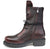 vista laterale scarpe donna di tendenza anfibi rosso bordò con lacci in vera pelle spazzolata con suola carrarmato alta e cerniera laterale marchio matisse ma977 stile casual eleganti sportivi con punta rotonda calzature artigianali online 100% made in italy comode con negozio a civitanova marche collezione moda spedizioni in tutta Italia pagamento alla consegna
