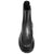 vista frontale dall'alto scarpe donna di tendenza anfibi stivaletti neri con elastico laterale e cerniera in vera pelle marchio crown BB 20 NC stile casual eleganti sportivi con cucitura mocassino paraboot e punta rotonda suola carrarmato flessibile calzature artigianali online 100% made in italy comode con negozio a civitanova marche collezione moda spedizioni in tutta Italia pagamento alla consegna