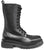 scarpe donna di tendenza anfibi neri con lacci in vera pelle con suola carrarmato alta e cerniera marchio crown 1501 11f stile casual eleganti sportivi con punta rotonda calzature artigianali online 100% made in italy comode con negozio a civitanova marche collezione moda spedizioni in tutta Italia pagamento alla consegna