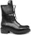 scarpe donna di tendenza anfibi neri con lacci in vera pelle spazzolata con suola carrarmato alta e cerniera laterale marchio matisse ma977 stile casual eleganti sportivi con punta rotonda calzature artigianali online 100% made in italy comode con negozio a civitanova marche collezione moda spedizioni in tutta Italia pagamento alla consegna