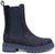 scarpe donna di tendenza stivaletti beatles blu in camoscio con elastico laterale e cerniera in vera pelle marchio crown beatles nc18+zip chelsea boots stile casual eleganti sportivi con punta rotonda suola carrarmato flessibile calzature artigianali online 100% made in italy comode con negozio a civitanova marche collezione moda spedizioni in tutta Italia pagamento alla consegna