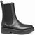 scarpe donna di tendenza stivaletti beatles neri con elastici laterali in vera pelle marchio crown beatles nc18 chelsea boots stile casual eleganti sportivi con punta rotonda suola carrarmato flessibile calzature artigianali online 100% made in italy comode con negozio a civitanova marche collezione moda spedizioni in tutta Italia pagamento alla consegna