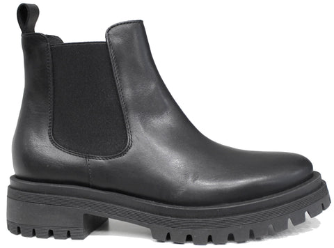 scarpe donna di tendenza stivaletti beatles neri bassi altezza caviglia con elastici laterali in vera pelle marchio crown beatles ns chelsea boots stile casual eleganti sportivi con punta rotonda suola carrarmato in gomma flessibile calzature artigianali online 100% made in italy comode con negozio a civitanova marche collezione moda spedizioni in tutta Italia pagamento alla consegna