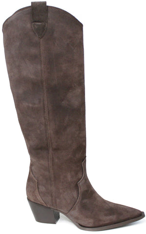 scarpe donna di tendenza stivali texani camperos marroni a punta in camoscio vera pelle marchio matisse KAURY02 eleganti con tacco comodo calzature artigianali online 100% made in italy comode con negozio a civitanova marche collezione moda spedizioni in tutta Italia pagamento alla consegna