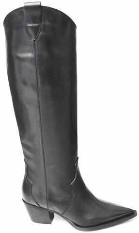 scarpe donna di tendenza stivali texani camperos neri a punta in vera pelle marchio matisse KAURY02 eleganti con tacco comodo calzature artigianali online 100% made in italy comode con negozio a civitanova marche collezione moda spedizioni in tutta Italia pagamento alla consegna