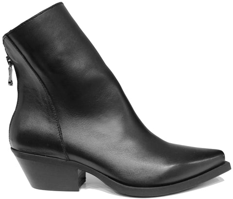 scarpe donna di tendenza texani camperos neri a punta altezza caviglia in vera pelle marchio matisse DX2215 stivaletti eleganti con tacco comodo e cerniera posteriore calzature artigianali online 100% made in italy comode con negozio a civitanova marche collezione moda spedizioni in tutta Italia pagamento alla consegna