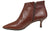 vista laterale scarpe donna di tendenza tronchetti eleganti a punta marroni in vera pelle con tacco basso comodo suola vero cuoio e cerniera marchio Le Fabian 4160 calzature artigianali Made in Italy online con negozio a civitanova marche collezione moda spedizioni in tutta Italia pagamento alla consegna
