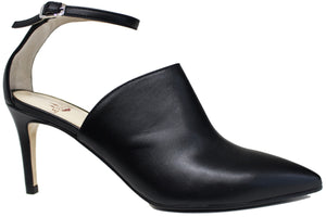 TRONCHETTO SABOT DONNA PELLE NERA ACS Calzature Italiane