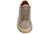vista frontale scarpe uomo tendenza sneaker bassa casual elegante sportiva per cerimonia IPL 4190 in vera pelle camoscio grigio chiaro steppa con suola nocciola molto leggera oversize calzature artigianali 100% made in italy negozio a civitanova marche collezione moda soletta morbida estraibile per plantare spedizioni in tutta Italia pagamento alla consegna 