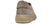vista posteriore scarpe uomo tendenza sneaker bassa casual elegante sportiva per cerimonia IPL 4190 in vera pelle camoscio grigio chiaro steppa con suola nocciola molto leggera oversize calzature artigianali 100% made in italy negozio a civitanova marche collezione moda soletta morbida estraibile per plantare spedizioni in tutta Italia pagamento alla consegna 