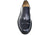 vista frontale dall'alto scarpe uomo eleganti per cerimonie di tendenza francesine oxford blu scuro in vera pelle lucida con suola cucita in vero cuoio modello guido ferri 6628 franco fedele calzature artigianali online 100% made in italy negozio a civitanova marche collezione moda soletta morbida spedizioni in tutta Italia pagamento alla consegna 