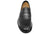 vista frontale dall'alto scarpe uomo di tendenza eleganti per cerimonie mocassini college neri in vera pelle con suola cucita in vero cuoio modello guido ferri 6163 franco fedele calzature artigianali online 100% made in italy negozio a civitanova marche collezione moda soletta morbida spedizioni in tutta Italia pagamento alla consegna 