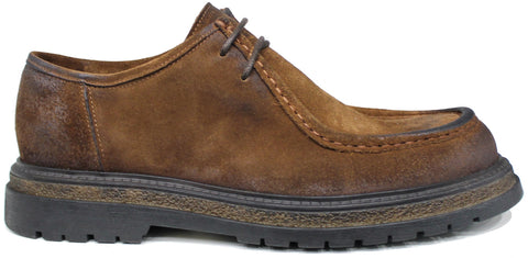 scarpe uomo eleganti di tendenza ingegnere paraboot marroni tabacco cuoio in camoscio vera pelle con suola carrarmato alta rialzata modello guido ferri 6522 cubano calzature artigianali online 100% made in italy negozio a civitanova marche collezione moda soletta morbida estraibile per plantare spedizioni in tutta Italia pagamento alla consegna 