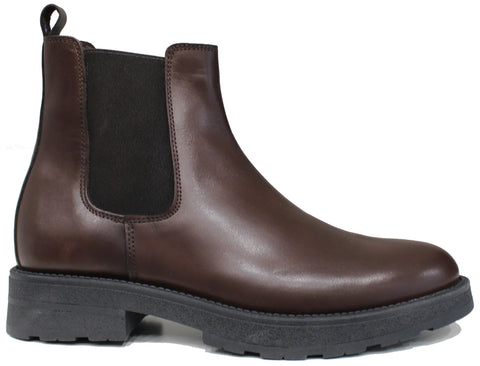 Scarpe eleganti uomo stivaletto beatles polacchini eleganti articolo 303 calzaturificio in vera pelle marrone testa di moro con elastici laterali e suola in gomma alta molto comoda 100% made in italy scarpe con negozio a civitanova marche collezione moda autunno inverno scarpe online artigianali