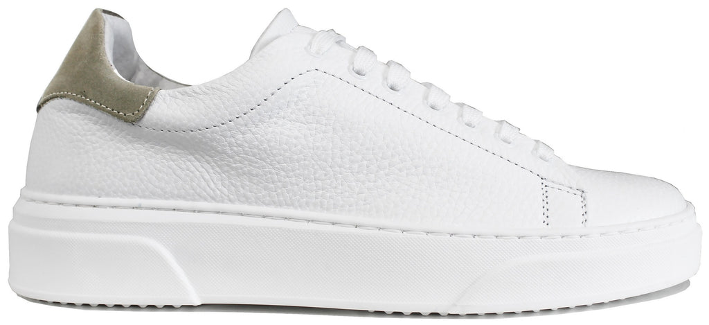 SNEAKER UOMO ACS PELLE BIANCO TORTORA| ACS Calzature Italiane
