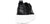 vista posteriore scarpe uomo tendenza sneaker basse casual eleganti sportive articolo MZ2803 in vera pelle nera con dettaglio laterale cucito in camoscio suola alta rialzata calzature artigianali online 100% made in italy negozio a civitanova marche collezione moda soletta morbida estraibile per plantare spedizioni in tutta Italia pagamento alla consegna 