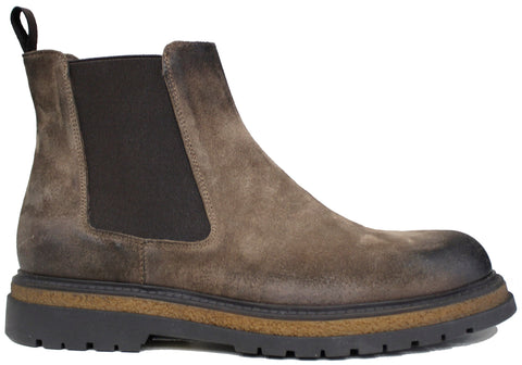 scarpe uomo di tendenza beatles beige grigio tortora in camoscio vera pelle marchio guido ferri 1182 stivaletti chelsea boots con elastico stile casual eleganti sportivi con punta rotonda suola carrarmato flessibile calzature artigianali online 100% made in italy comode con negozio a civitanova marche collezione moda spedizioni in tutta Italia pagamento alla consegna