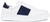 scarpe uomo di tendenza sneaker casual eleganti per cerimonie tipo imitazione valentino in vera pelle bianca molto morbida con elastici laterali blu scuro in tinta con riporto tallone dietro e suola in eva extralight alta rialzata calzature crown 1717 lacci calzature artigianali online 100% made in italy con negozio a civitanova marche collezione moda soletta estraibile per plantare spedizioni in tutta Italia pagamento alla consegna