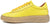 vista laterale scarpe uomo tendenza sneaker in vera pelle gialla basse stile casual eleganti sportive suola beige alta rialzata articolo 4190 calzature artigianali online 100% made in italy negozio a civitanova marche collezione moda soletta morbida estraibile per plantare spedizioni in tutta Italia pagamento alla consegna 