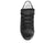 vista frontale dall'alto scarpe uomo tendenza sneaker basse casual eleganti sportive in vera pelle nera martellata bottalata con linguettone grande suola bassa articolo B3000 calzature artigianali online 100% made in italy negozio a civitanova marche collezione moda soletta morbida estraibile per plantare spedizioni in tutta italia pagamento alla consegna 