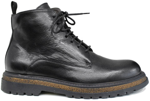 scarpe uomo tendenza stivaletti neri anfibi in vera pelle con cerniera e suola carrarmato alta rialzata modello polacchini guido ferri 1241 calzature artigianali online 100% made in italy negozio a civitanova marche collezione moda soletta morbida estraibile per plantare spedizioni in tutta Italia pagamento alla consegna 