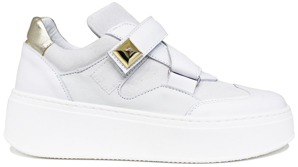 VIA CONDOTTI Scarpe Sneakers Alte Uomo Pelle Bianco VIA CONDOTTI Scarpe Sneakers Alte Uomo Pelle Bianco